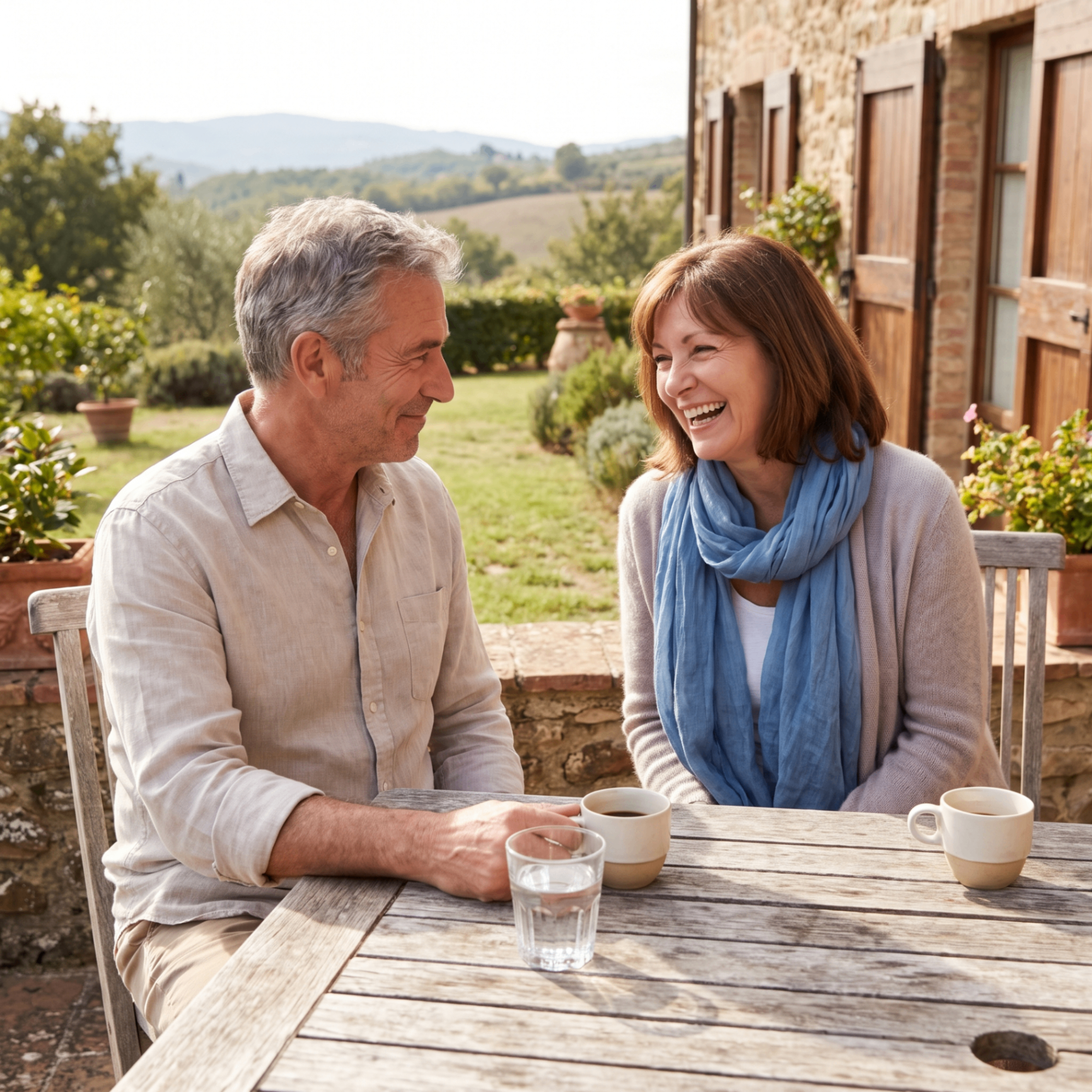 Couple senior profitant de sa retraite
